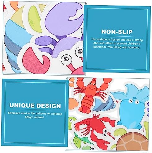 PrettyZoom 1Set Cartoon Ocean Animal Non-Slip Bathroom Stickers