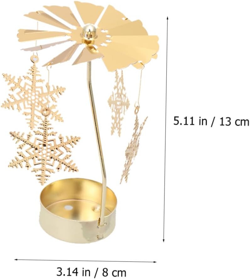 LIFKICH Snowflake Windmill Candleholder