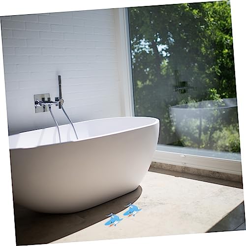PrettyZoom Non-Slip Shark-shaped Bathroom Stickers - Bathtub Shower Safety