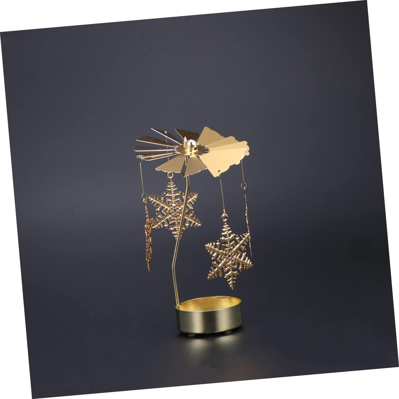 LIFKICH Snowflake Windmill Candleholder