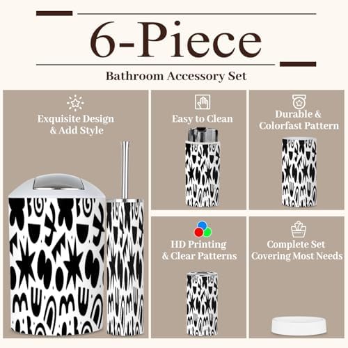 Modern 6-Piece Bathroom Set