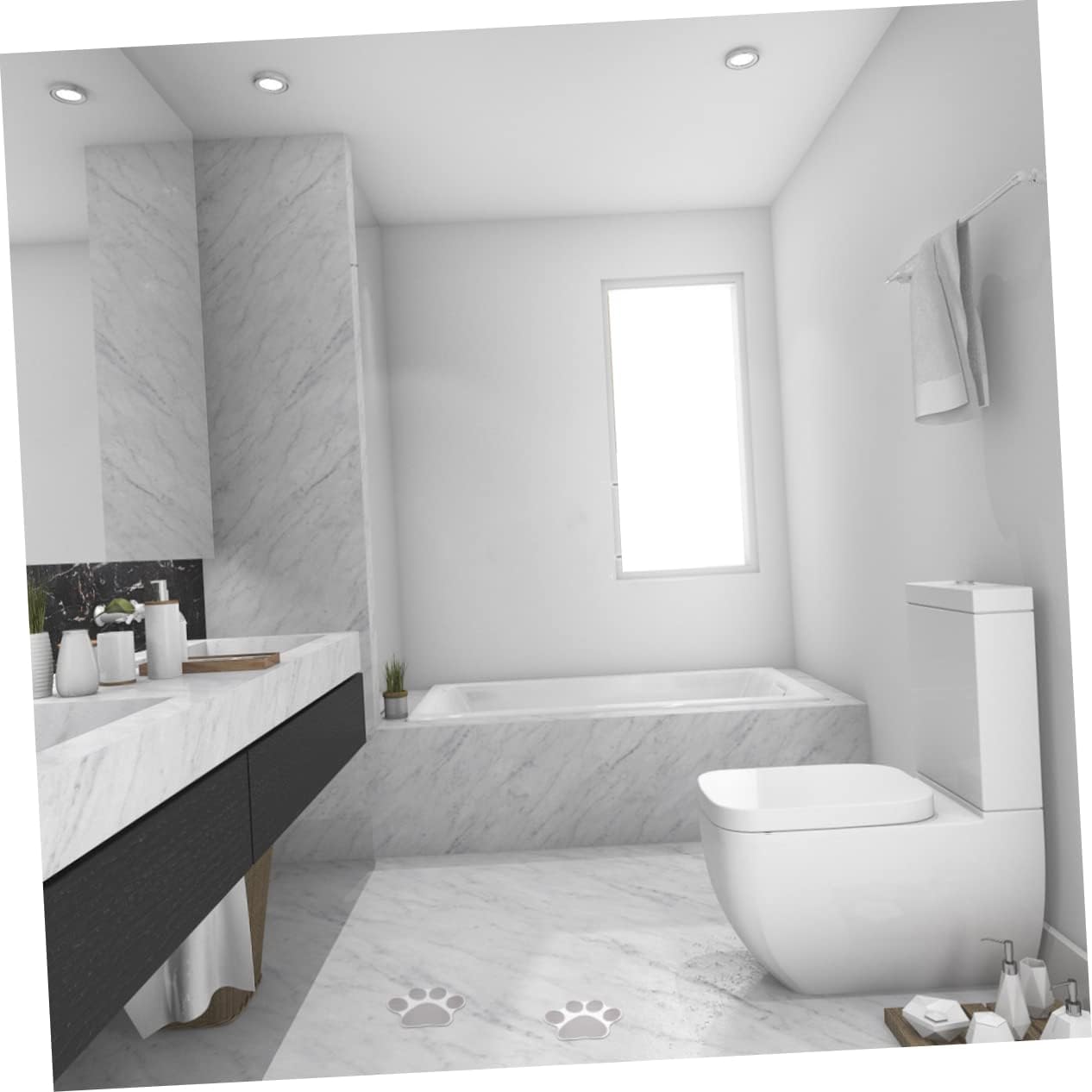 JECOMPRIS 20-Piece Slip resists bathtub stickers safe bath decor