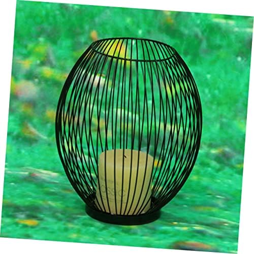 Elegant Wrought Iron Candle Holder for Weddings and Farmhouse Style