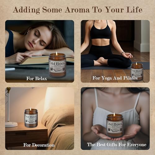 Hand-Crafted Old Book Candle - Scented Candle for Book Lovers