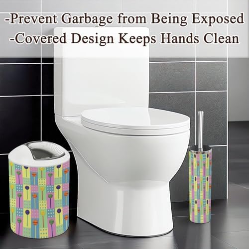 6-Piece Bath Accessories Set with Lollipop Design for Efficient Organizing