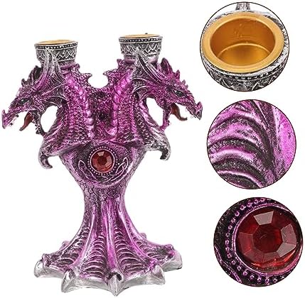Halloween Battle Dragon Candlestick Stand