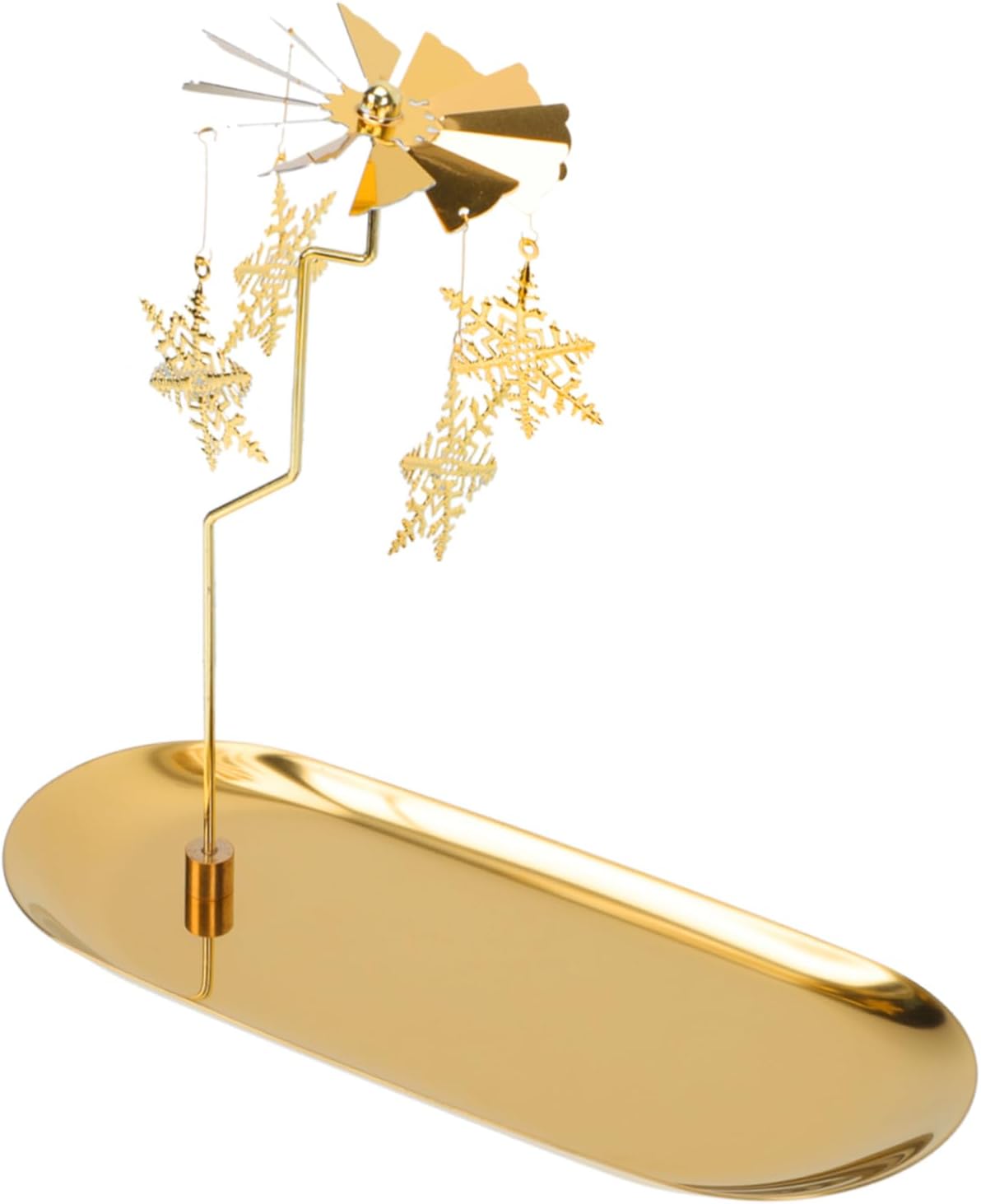 FunOMOCYA Rotating Snowflake Candle Holder