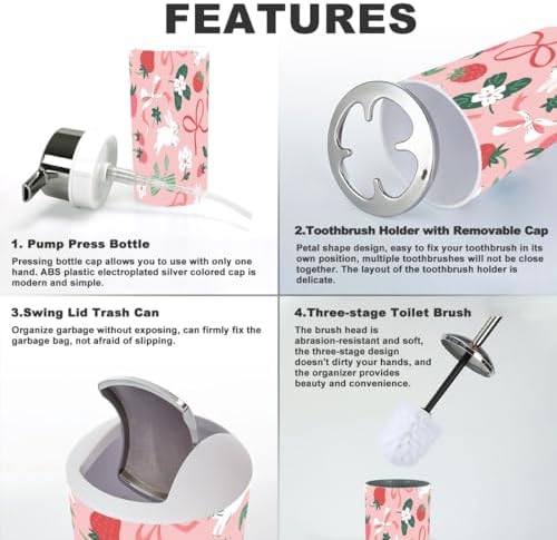 Stylish 6-Piece Bathroom Accessories Set