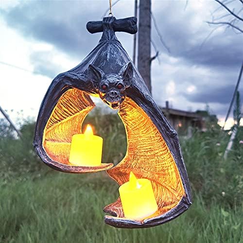 HQSGDMN 2Pcs Bat Wall Sconce Candle Holder