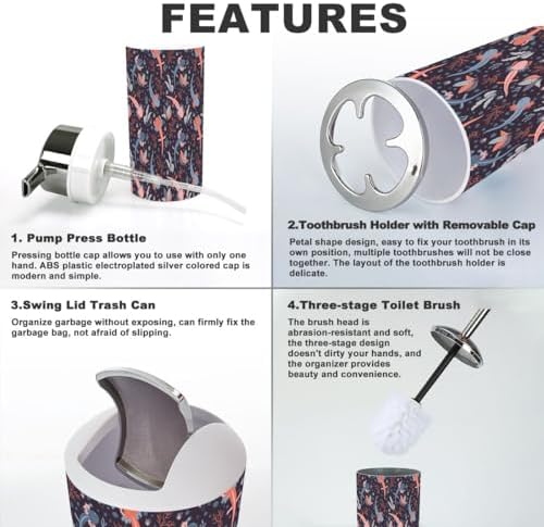 6 Piece Bathroom Accessory Set