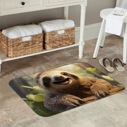 Welcome Home to the Sloth Front Door Mat 236 x 157 in