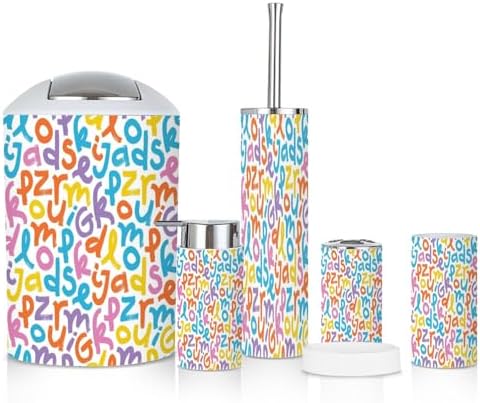 Modern 6-Piece Bathroom Accessories Set