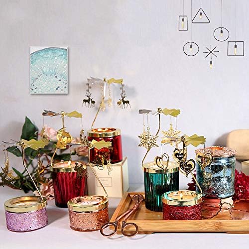 Candlestick Holder with Rotating Function for Jar Candles