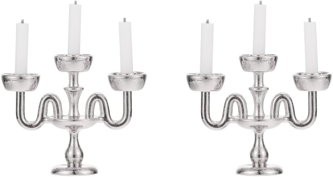 Mini Candlestick Lifelike Design Gothic Householder for Birthdays and More