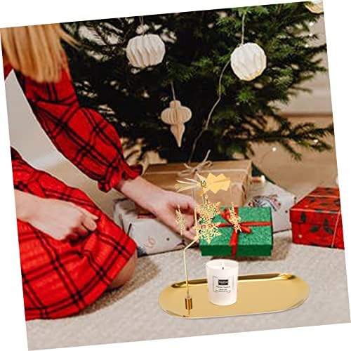 Elegant Gold Christmas Candleholder