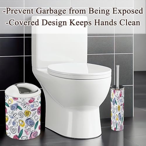 6 Piece Bathroom Accessories Set - Boho Style
