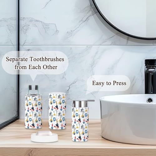Six-Piece Bathroom Accessories Set