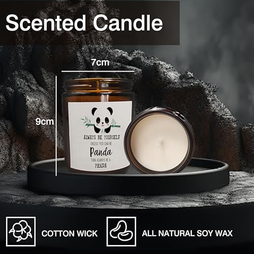 Inspirational Panda Scented Jar Candles for Women