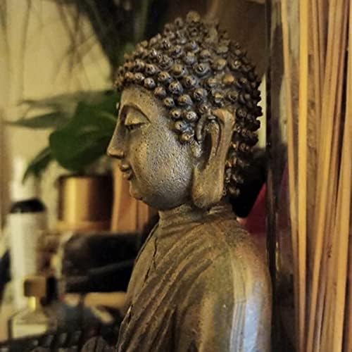 Meditation Buddha Figurine with LED Tea Lights