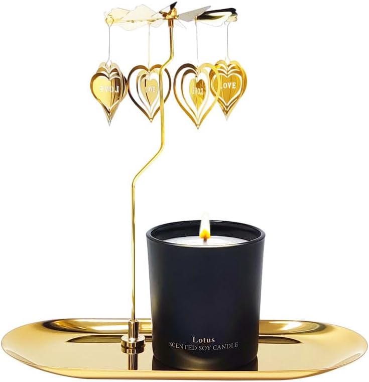 Unique Rotating Scented Candle for Women Mother Sister and Best Friend