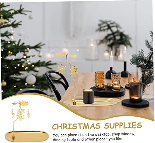 Elegant Gold Christmas Candleholder