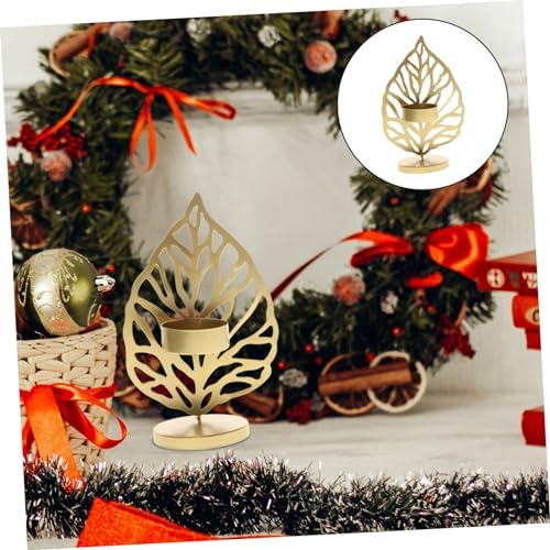 Garneck Snowflake Candlestick Holder Christmas Decor