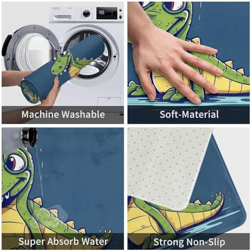 Welcome Home Mat Happy Crocodile Door Mat for Entryway