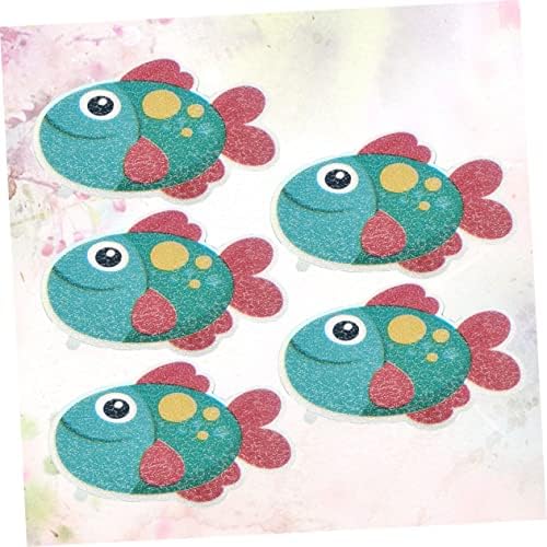 Ensure safe fun with 5Pcs Cartoon Fish Non Slip bathtub stickers