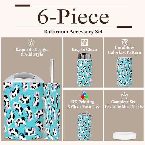Charming 6-Piece Bathroom Set with Kids Design