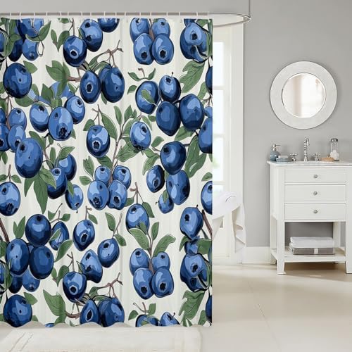 Erosebril Girls Blueberry Bath Curtain