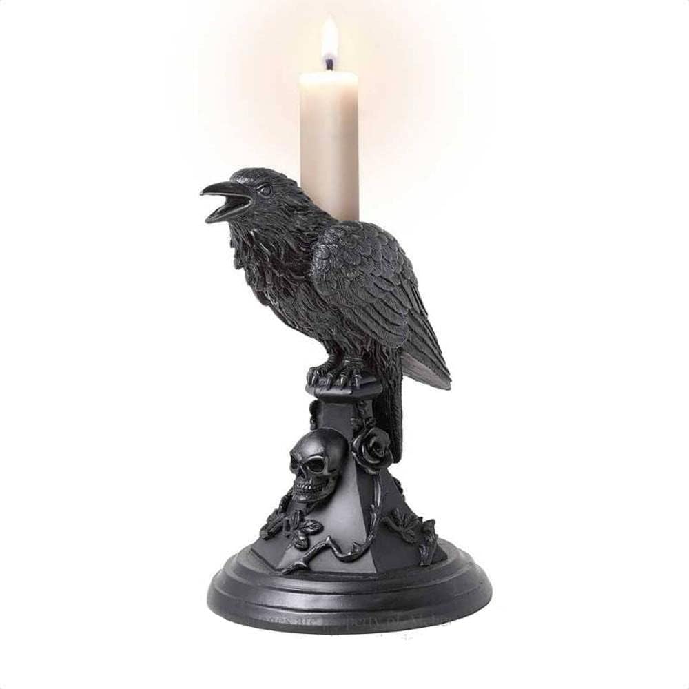 Alchemy Poes Raven Candle Stick