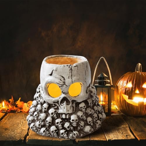 LED Skeleton Candle Holder