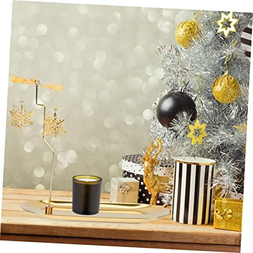 FunOMOCYA Rotating Snowflake Candle Holder