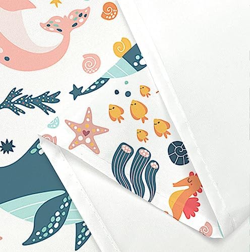 Torich Kids Fun Bathtime decor with Whales Fish