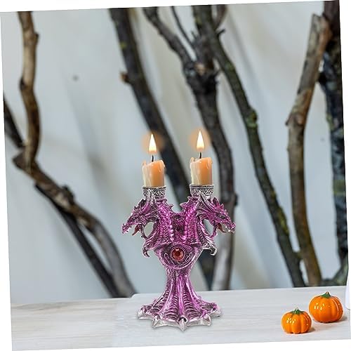 Halloween Battle Dragon Candlestick Stand