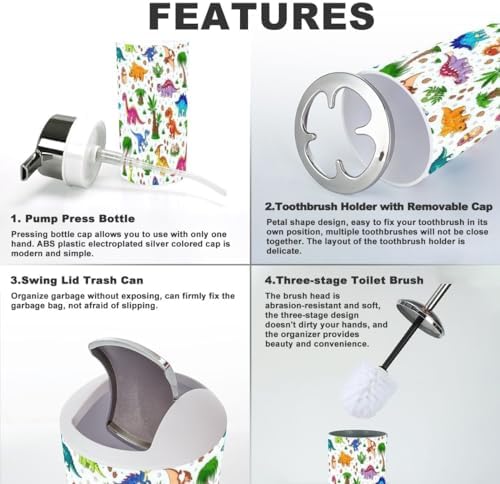 Sturdy Dinosaur Bathroom Set