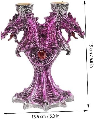 Halloween Battle Dragon Candlestick Stand