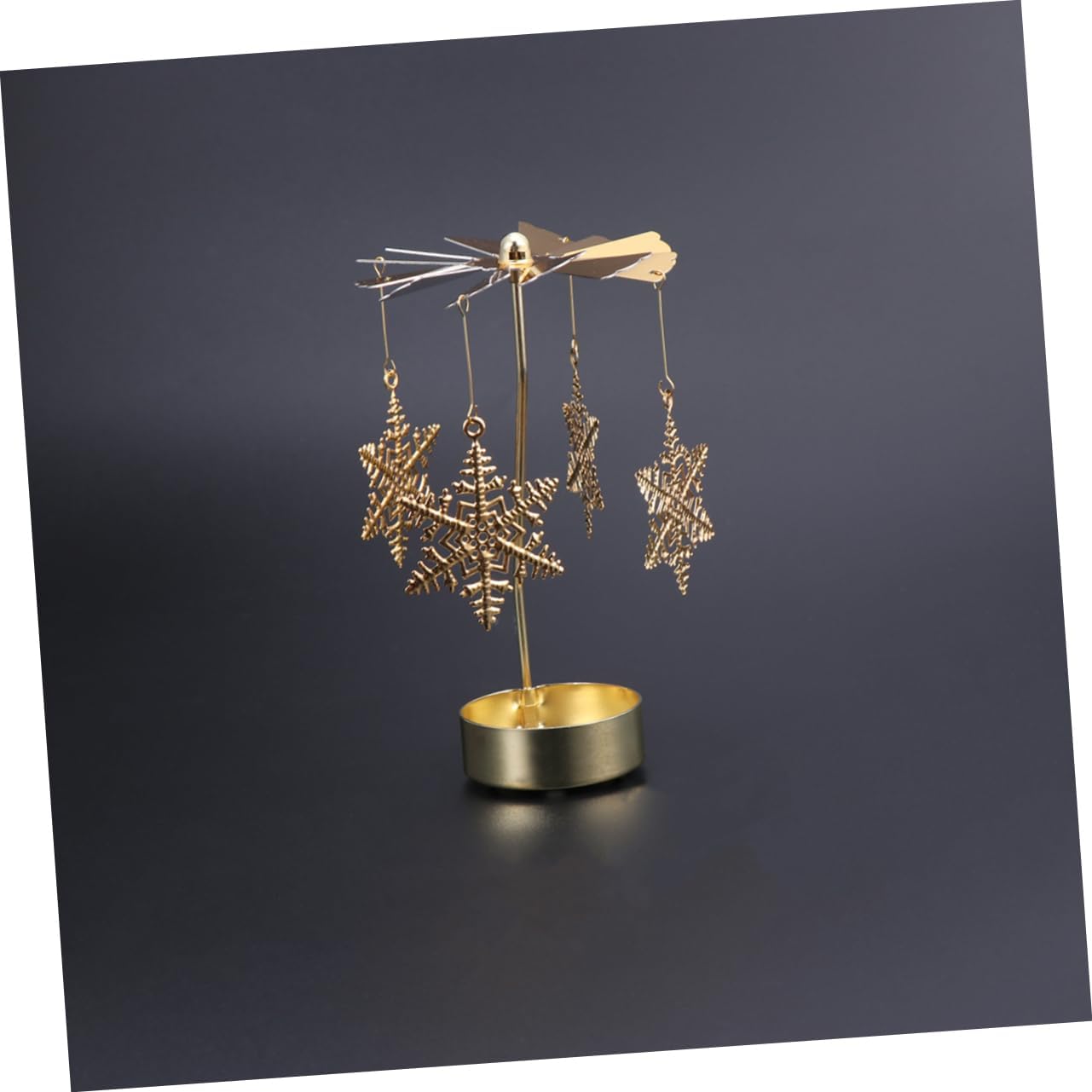 Cabilock Snowflake Rotating Candleholder