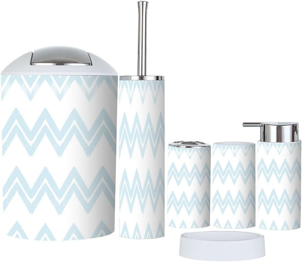 Modern 6-Piece Bathroom Accessory Set