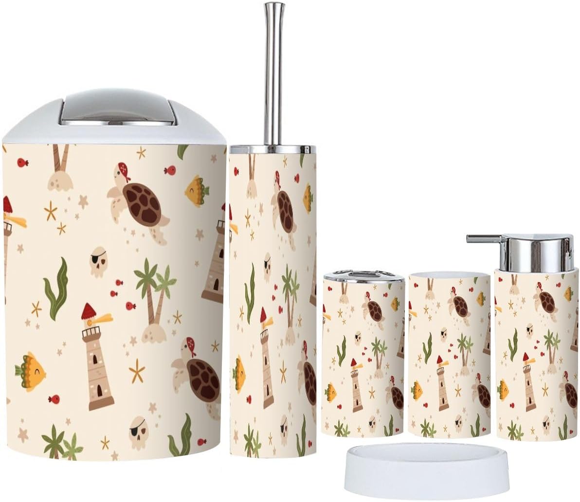 JBNJANKDAV Pirate bath accessory set