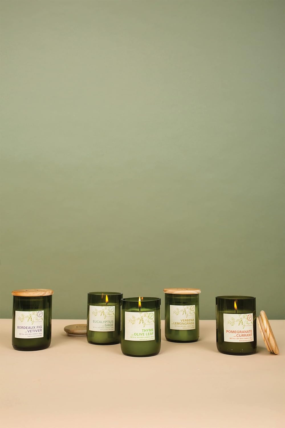 Paddywax Eco Collection Soy Wax Jar Candle 8-Ounce Verbena Lemongrass