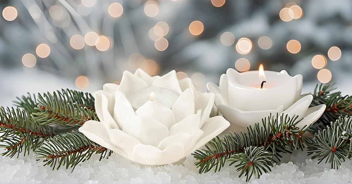 Lotus Tea Light Candle Holder