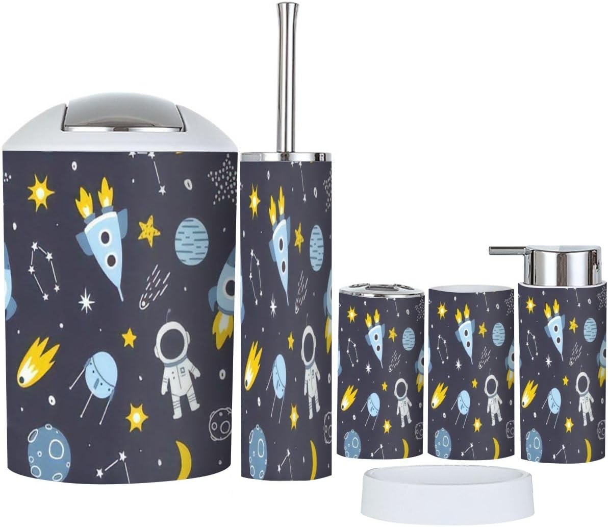 Cosmic Bathroom Accessory Set 6 Piece