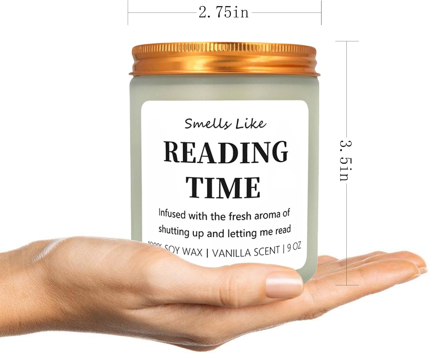 SweJustMei Funny Reading Candle for Book Lovers