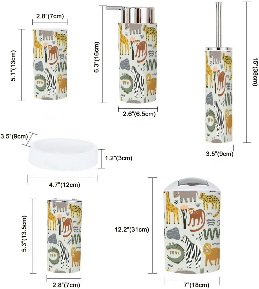 Bathroom Compact Set Modern Style for Home Travel Use