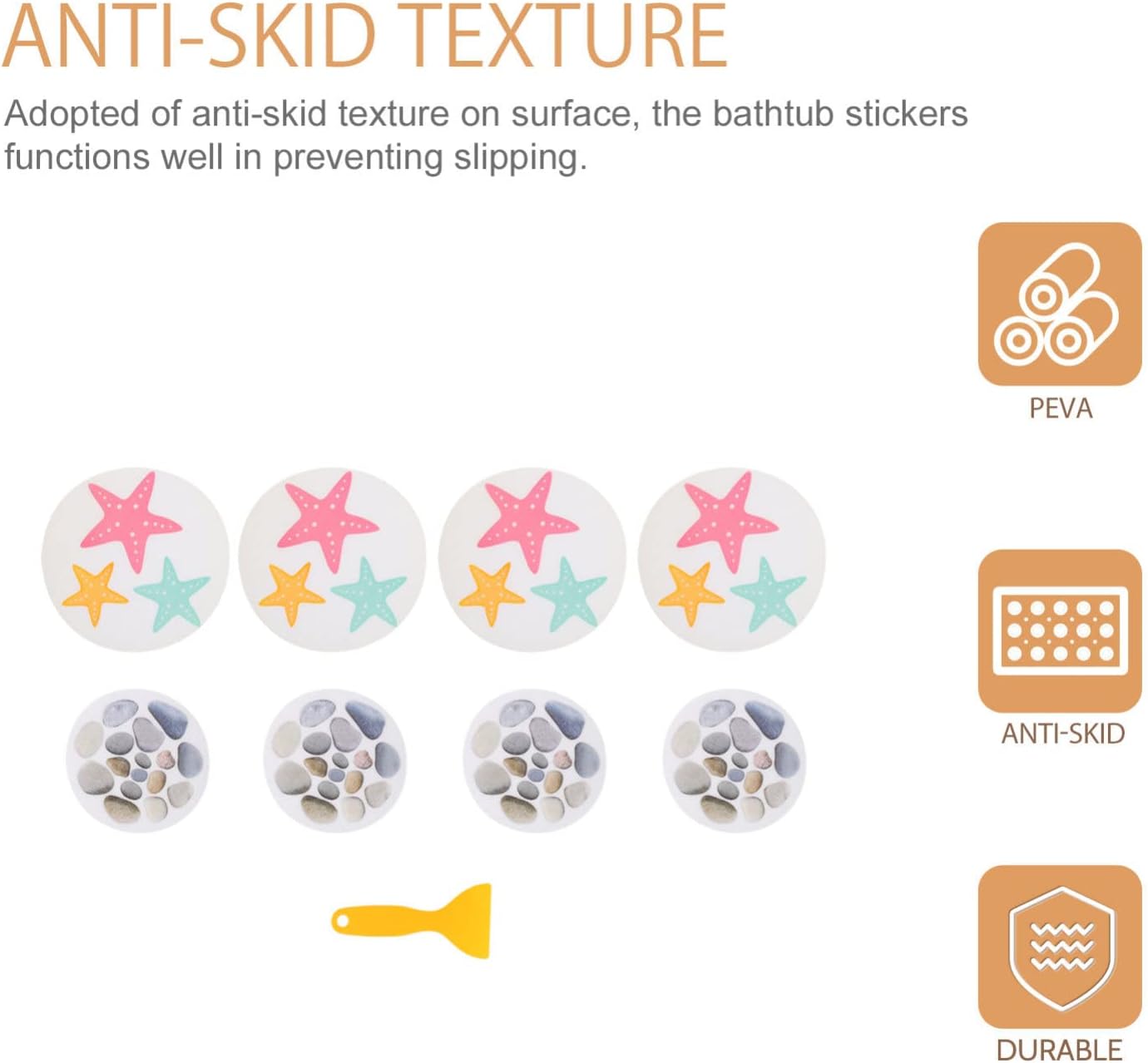 Adorable Bath Stickers from PrettyZoom 8-Piece Set