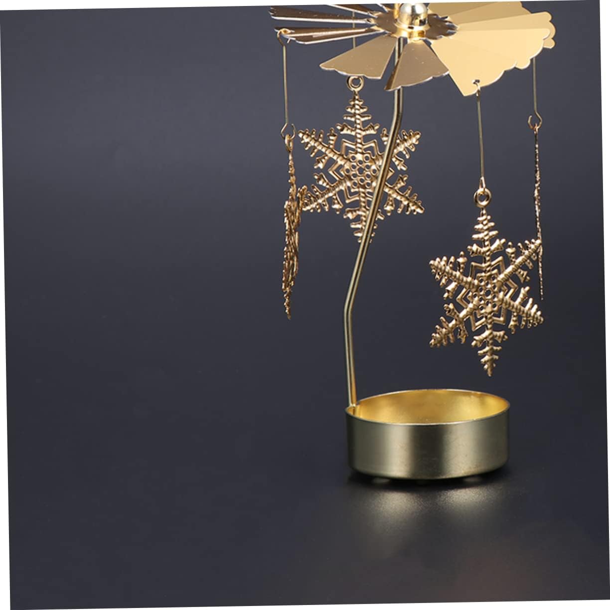 Cabilock Snowflake Rotating Candleholder