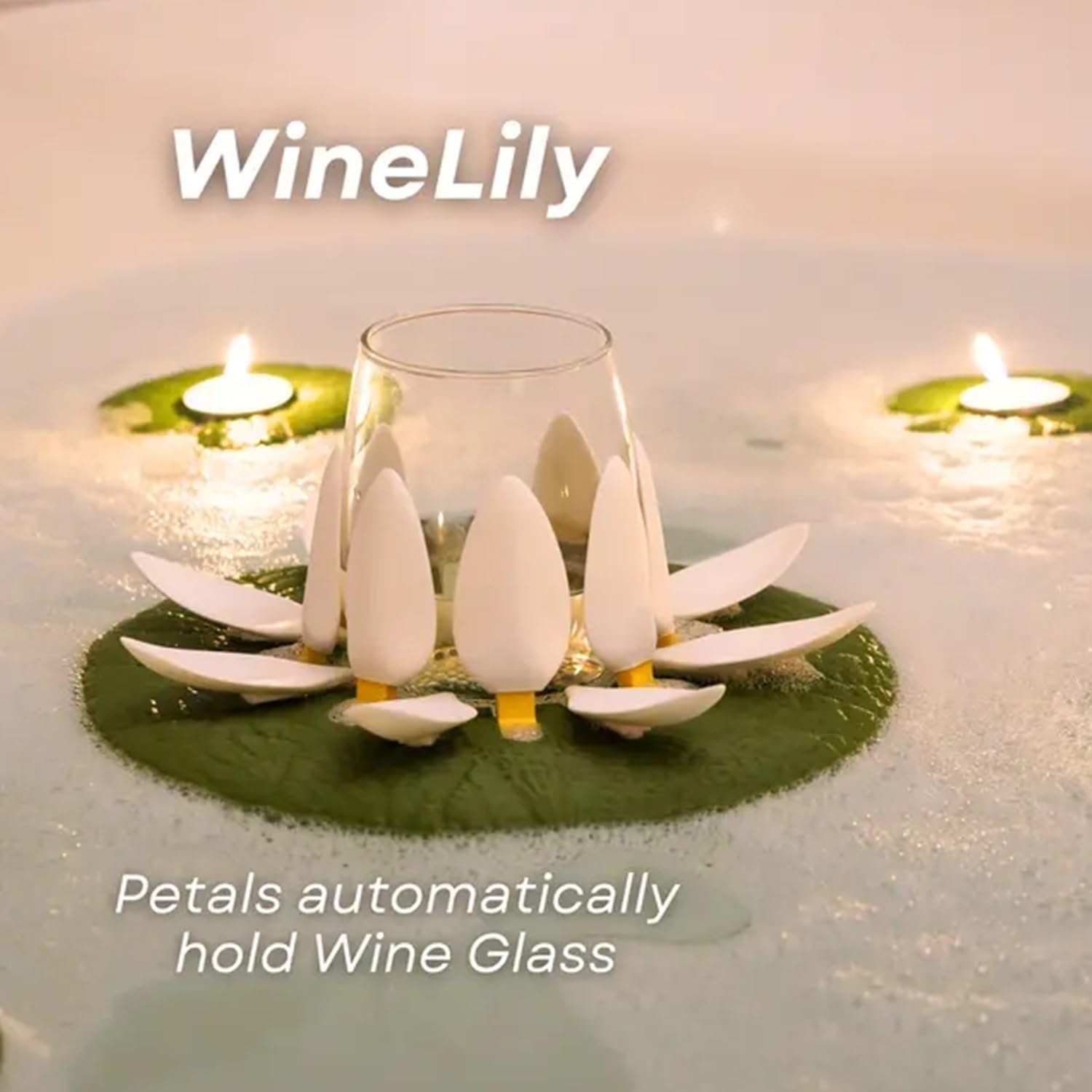 Bath Dela Lotuswine Candle Tealight Stand Relaxing Design