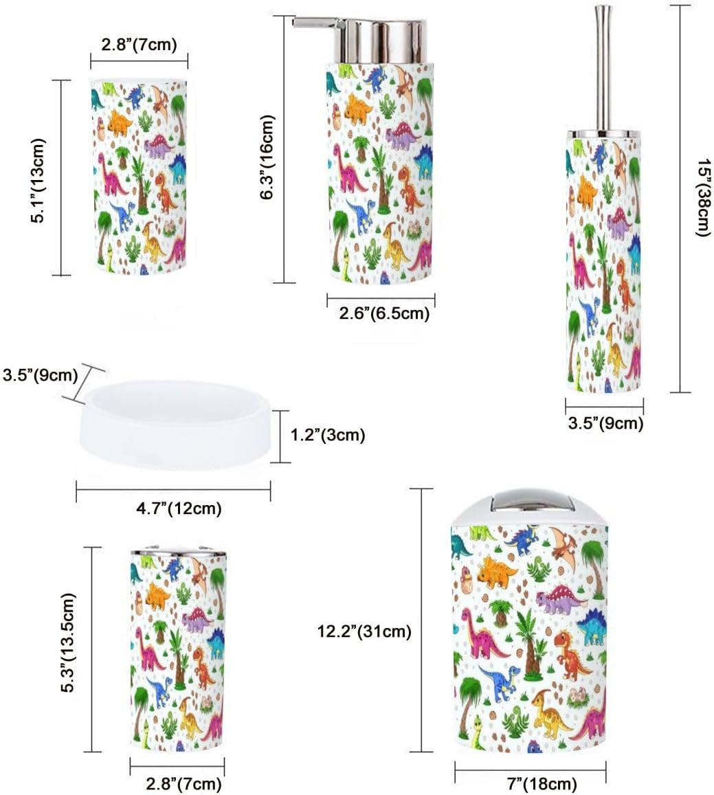 Sturdy Dinosaur Bathroom Set