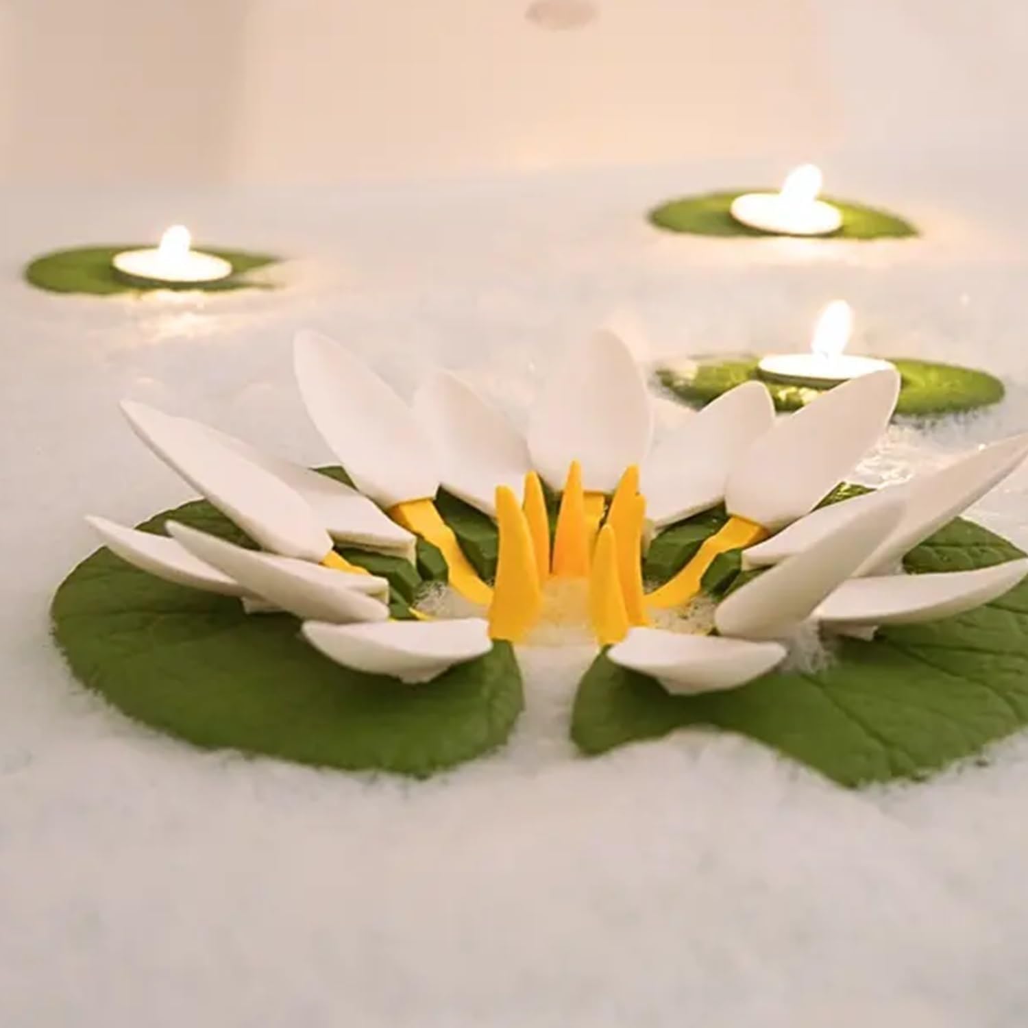 Bath Dela Lotuswine Candle Tealight Stand Relaxing Design